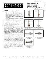 Preview for 1 page of Reliable F3QR80 Series Manual