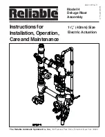 Preview for 1 page of Reliable H Deluge Riser Instructions For Installation, Operation Care And Maintenance