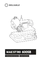 Preview for 1 page of Reliable MAESTRO 600SB Instruction Manual