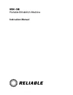 Preview for 1 page of Reliable MSK-588 Instruction Manual