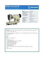 Reliable MSK-8220B Specification preview