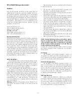 Preview for 21 page of Reliable N2-Blast DDX Instructions For Installation, Operation Care And Maintenance