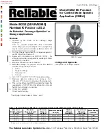 Reliable N252 EC Pendent Manual preview