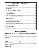 Preview for 3 page of Reliable REL-TP SERIES Operator'S Manual