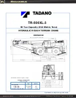 Reliable TADANO TR-500XL-3 Instructions Manual предпросмотр