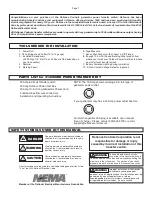 Preview for 2 page of Reliance Controls 31406CRK Installation And Operating Instructions Manual