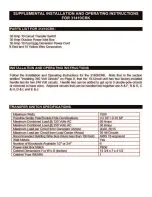 Preview for 15 page of Reliance Controls 31406CRK Installation And Operating Instructions Manual