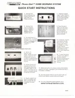 Preview for 1 page of Reliance Controls Phone Alert Quick Start Instructions