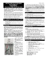 Reliance Controls PowerBack THP108 Instructions preview