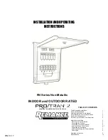 Preview for 1 page of Reliance Controls PRI/TRAN 2 RN Series Installation And Operating Instructions Manual