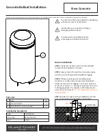 Предварительный просмотр 1 страницы Reliance Foundry Concrete Bollard Installation