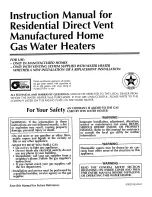 Reliance Water Heaters 2919340 Instruction Manual preview