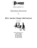 Reliance 3092 Operating Instructions Manual preview