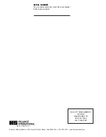 Preview for 2 page of Reliance FXM920 Installation And Operating Instrucitons