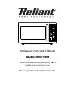 Reliant RMC-1000 User Manual предпросмотр