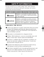 Preview for 4 page of ReliOn 6021REL Instruction Manual