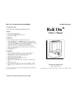 Preview for 2 page of ReliOn H-0565-0 Owner'S Manual