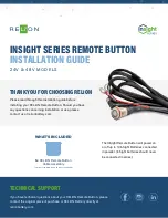 ReliOn insight Series Installation Manual preview