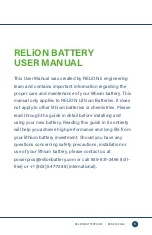 Preview for 5 page of ReliOn LiFePO4 Series User Manual