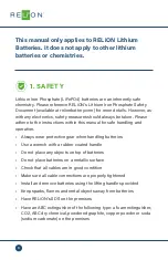 Preview for 6 page of ReliOn LiFePO4 Series User Manual