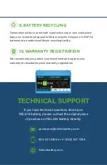 Preview for 13 page of ReliOn LiFePO4 Series User Manual
