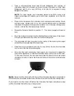 Preview for 9 page of Relish SBL-805 User Manual