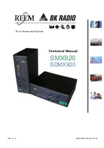 RELM BK RADIO SDMX920 Technical Manual preview