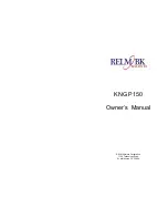 Preview for 1 page of RELM KNG P150 Owner'S Manual