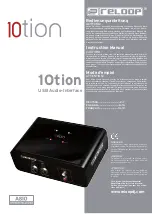 Preview for 1 page of Reloop 10tion Instruction Manual