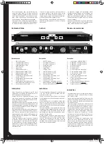 Preview for 4 page of Reloop AMPIRE D2100 Operation Manual