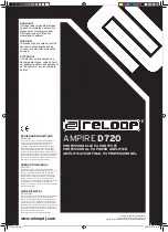 Reloop AMPIRE D720 Operation Manual preview