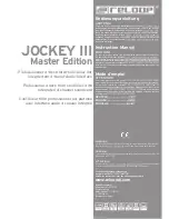 Reloop Jockey III Master edition Instuction Manual preview