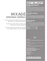 Preview for 1 page of Reloop MIXAGE Instruction Manual