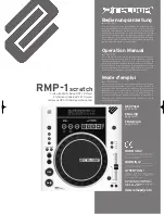 Preview for 1 page of Reloop RMP-1 scratch Operation Manual