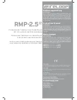 Reloop RMP-2.5 alpha Instruction Manual preview