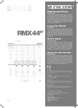 Reloop RMX 44 BT Operation Manual предпросмотр