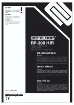 Предварительный просмотр 2 страницы Reloop RP-300 HiFi Manual