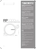 Reloop RP1000 MK2 Instruction Manual предпросмотр