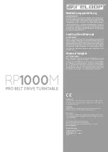 Reloop RP1000M Instruction Manual preview