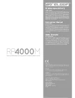 Предварительный просмотр 1 страницы Reloop RP4000M Instruction Manual