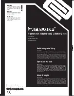 Reloop RWM-1 HS Operation Manual preview