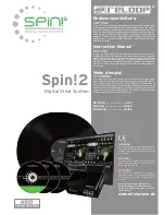 Preview for 1 page of Reloop spin!2 Instruction Manual