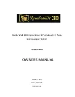 Rembrandt 3D M10001A Owner'S Manual preview