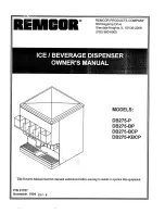 Remcor DB275-BCP Owner'S Manual preview