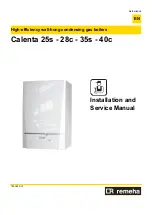 Preview for 1 page of REMEHA Calenta 25s Installation And Service Manual