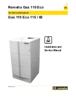 REMEHA Gas 110 Eco 115 Installation And Service Manual preview