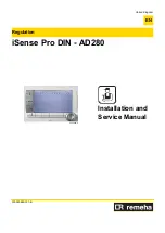 Предварительный просмотр 1 страницы REMEHA iSense Pro DIN AD280 Installation And Service Manual