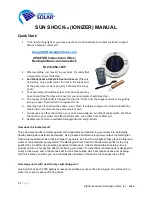 Remington Solar SUN SHOCK Manual предпросмотр