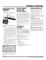Предварительный просмотр 9 страницы Remington 117535-01 Owner'S Manual