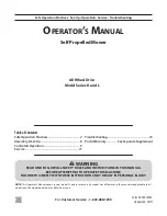 Preview for 1 page of Remington 12AEL2S7596 Operator'S Manual